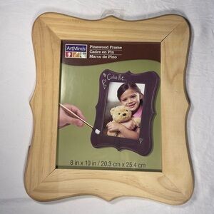 Artminds 8x10 Natural raw Pinewood Decorative Photo Frame - NEW